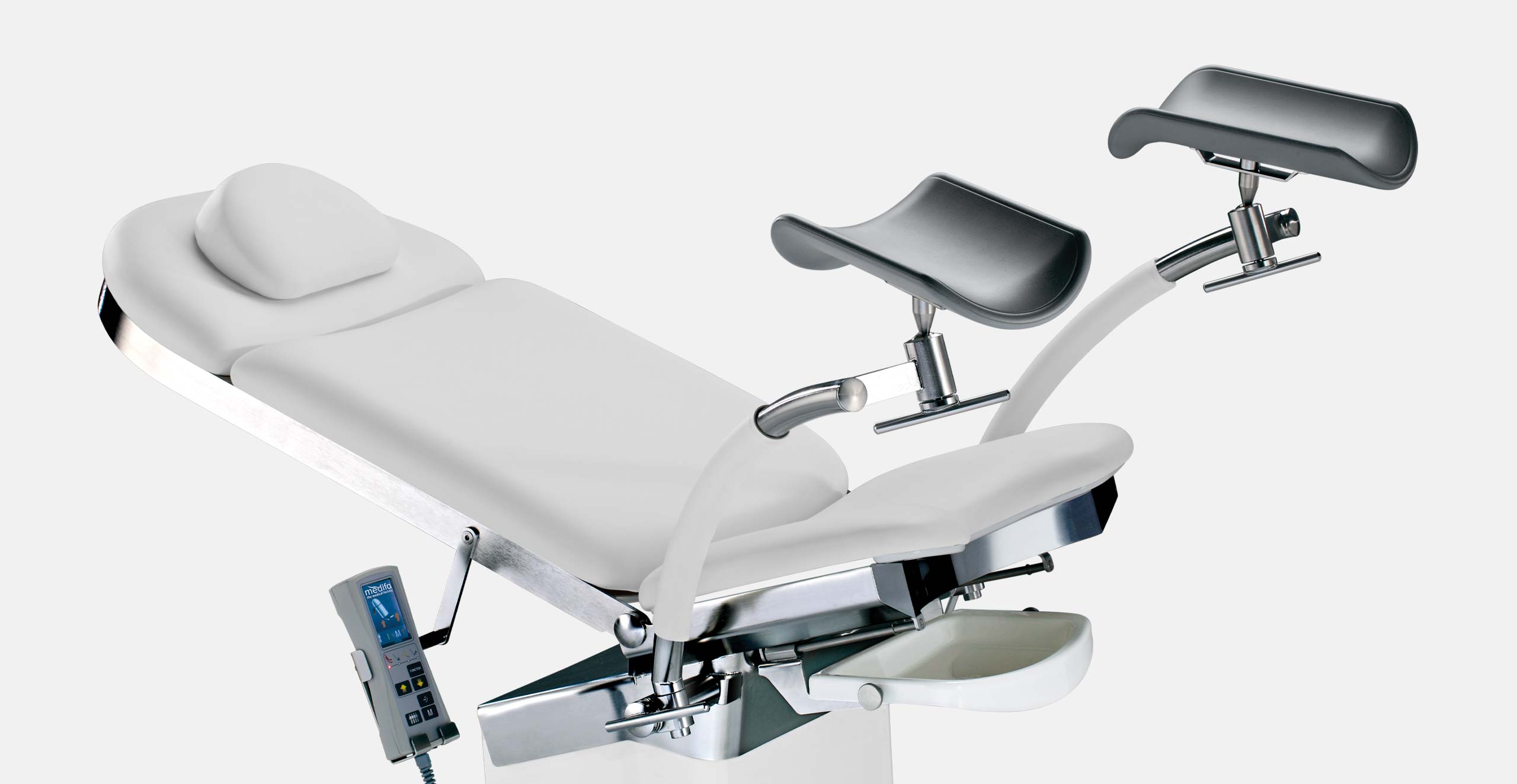 Examination chairs for gynaecology, urology and proctology