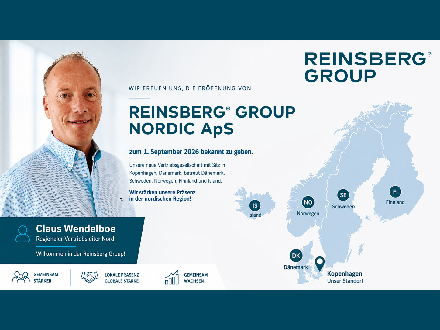Die Reinsberg Group eröffnet in Kopenhagen eine Regionalniederlassung für die nordischen Länder